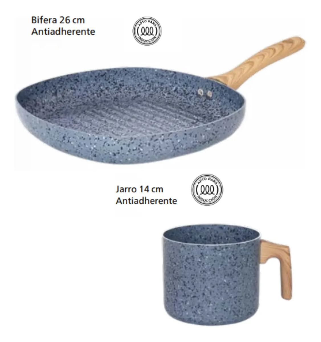 Detalhe do cabo com acabamento amadeirado